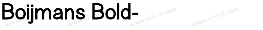 Boijmans Bold字体转换